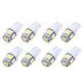Uxcell 8pcs T10 Warm White 5 5050-surface Mount Device-led Car Light Bulbs Interior Dashboard Instrument Panel Lamp Cargo Trunk 