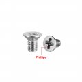 Uxcell M3x5mm Flat Head Machine Screws Phillips Cross Screw 304 Stainless Steel Fasteners Bolts 50pcs