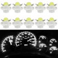10pcs T5 B8 4d 5050 Instrument Led Bulb Gauge Cluster Speedometer Dashboard Panel Light Bulbs Kit Replacement For 2002 2003