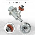 Motoforti Fuel Injection Pressure Regulator For Suzuki Boulevard C50 Vl800 2005-2019 Metal Silver Tone