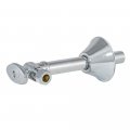 1 2 In Sweat X 3 8 Od Compression Quarter Turn Angle Stop Valve With Extension Tube Brass Plumbing Fitting Chrome 10742lf 