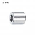 Uxcell 10pcs Stainless Steel Spacer 4 Bore X 2 Od Length Screw Standoff Bushing Plain Finish Round Metal For 1 Screws Bolts And