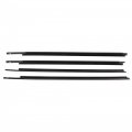 Gxywady 4 Pcs Weatherstrip Window Seal Replacement For Sequoia 2008-2020 Door Outside Trim Belt Black 68210-0c020