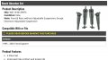 Front And Rear Shock Absorber Set Of 2 Compatible With 1995-2001 Ford Explorer Without Electronic Adjustable Suspension
