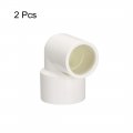 Uxcell Pvc Pipe Fitting 90 Degree Elbow Schedule 40 White 25mm X 32mm Socket 2pcs
