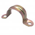 20 Pcs 2inch Rigid Pipe Strap Two Hole U Bracket Iron Widened Tube Tension Clip Assortment Kit Heavy Duty Clampi 63mmi 