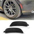 Nslumo Led Side Marker Lights For 2016-up Mazda Mx-5 Miata Nd Smoked Lens Amber Front Rear Red Replace Oem Sidemarker Lamps
