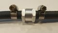 Muzzys 8mm 5 16 Fuel Check Valve Inline One-way Non-return Aluminum With Clamps For Water Gas Diesel Oils On Utv Quad