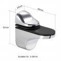 Uxcell Glass Shelf Bracket Wall Mount Adjustable Zinc Alloy Bright Chrome Clamp For 3-20mm Thickness 4pcs