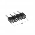Uxcell 25pcs 4 Pin Male To Female Plug Header Adapter Connector Fit Rgb 3528 5050 Led Chip Strip Black