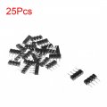 Uxcell 25pcs 4 Pin Male To Female Plug Header Adapter Connector Fit Rgb 3528 5050 Led Chip Strip Black