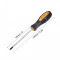 Uxcell 2 Phillips 7mm Slotted Magnetic Screwdriver Set 5 S2 Steel Round Shaft Non-slip Black Yellow Handle