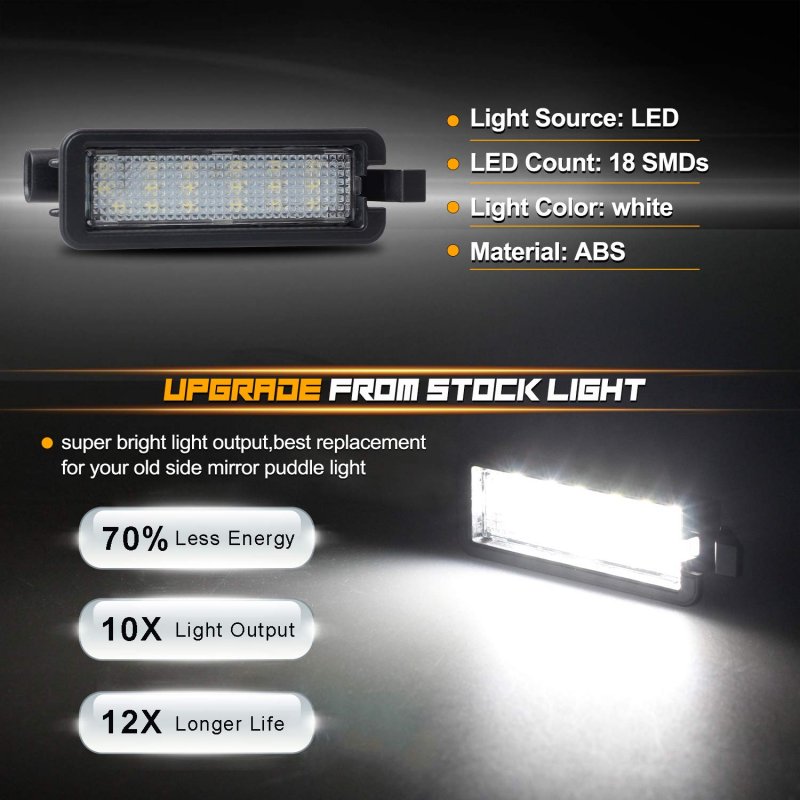 Led License Plate Light Tag Lamp Replacement For 2015 2021 Dodge Charger 2016 2018 Challenger 2017 2020 Jeep Compass Chrysler