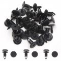 Uxcell 20pcs Black Car Plastic Rivets Weatherstrip Fender Fastener Clip 5mm