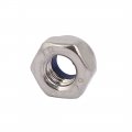 Uxcell M6 Thread Dia 304 Stainless Steel Self-locking Nylon Insert Lock Hex Nut 30pcs