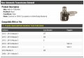 Marketplace Auto Parts Rear Automatic Transmission Solenoid Compatible With 2006-2013 Mazda 3 Control Or Shift F Located On
