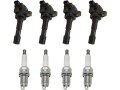 Ignition Coil And Spark Plug Kit 8 Piece For 2009-2014 Honda Fit 