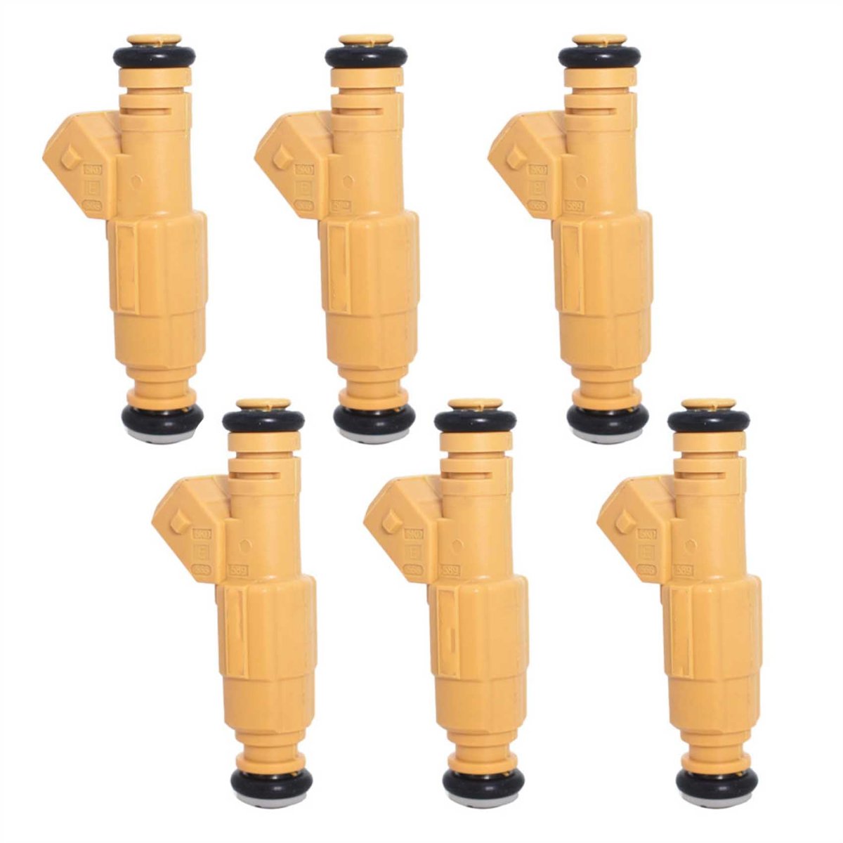6 Pcs Fuel Injectors Replacement For Cherokee 1989-1998 Grand 1991-1998 Comanche 1987-1992 0280155702 0280155746 Fj583