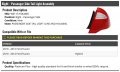 Right Passenger Side Tail Light Assembly Compatible With 2010-2012 Ford Fusion And Hybrid
