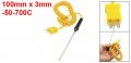 Uxcell K Type -50-500c 100mm X 3mm Thermocouple Probe Temperature Sensor