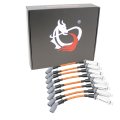 Dragon Fire Performance Direct Fit 10 5 Orange Classic Vintage Cloth Braided Spark Plug Wire Set For 1999-2019 Buick Chevrolet 