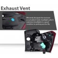 G-plus Tail Light Left Driver Side W Bulbs Compatible With Chevy Equinox 2018-2020 Gm2804132 19418086 84305803 Red Lens