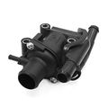 Black Thermostat Housing Assembly Ys4z-8592-bd For Ford Focus 2000-2004 