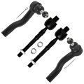 4pc Front Inner Outer Tie Rod End Es800797 Es800798 Ev800531 For Ford Fusion 2010 2012 Lincoln Mkz 2011 Mercury Milan 