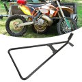 Steel Alloy Motorcycle Side Stand Adjustable Kickstand For Motocross Black