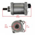 Caltric Starter With Relay Solenoid Compatible Honda Trx250te Recon 250 2x4 2008-2020 Starting Motor