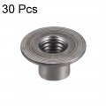 Uxcell M10x25x1 6mm Tee Nut Carbon Steel T-nut Mounting Hardware Fitting Fastener Through Hole Flange Insert Female Thread