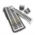Gzyf Stainless Steel 4pcs Mt Pedal Brake Clutch Gas Accelerate Footrest Cover Fits Vw Golf 5 Mk5 6 Mk6 2007a 2012 Jetta 2009a