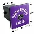 Middle Georgia State University Knights Logo Tow Trailer Hitch Cover Plug Insert 2