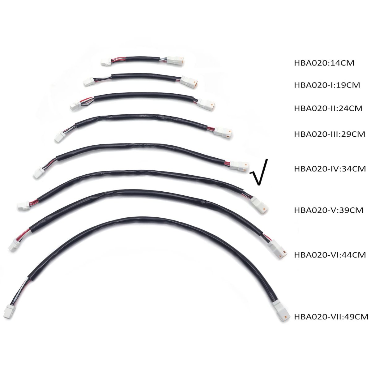 12 In Electronic Throttle Handlebar Wiring Extension Cables For 2016 2022 Touring Softail Tghd Hba020 Iv