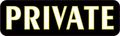 10in X 3in Private Vinyl Business Sign Magnet Magnetic Signs Magnets By Stickertalk 