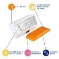 Lumitronics 12v Led Exterior Outdoor Porch Light With On Off Switch Removable Clear Amber Lenses Perfect Outside Replacement