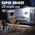 Lumitronics 12v Led Exterior Outdoor Porch Light With On Off Switch Removable Clear Amber Lenses Perfect Outside Replacement