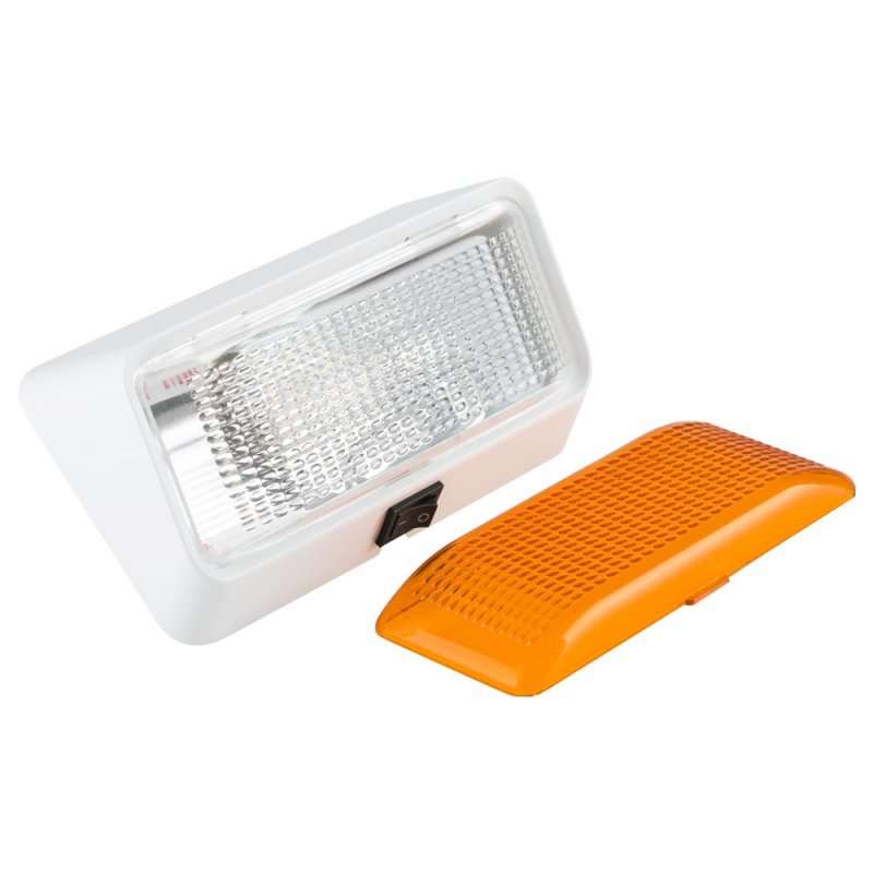 Lumitronics 12v Led Exterior Outdoor Porch Light With On Off Switch Removable Clear Amber Lenses Perfect Outside Replacement