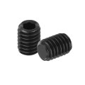 20pcs Hex Socket Grub Screw M6x8mm Alloy Steel Head Set Screws Flat Point Bolt For Door Handles Light Fixture Repair Black 