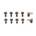 Disc Brake Hardware Set For Chrysler Aspen 2007 2008 2009 Front Position Alx-pau-df-340-54057-cla5 Standard Black Replacement 