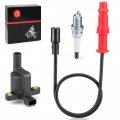 Ignition Coil W Wire Cap Spark Plug For Polaris Ranger 500 Crew 4x4 2008-2013