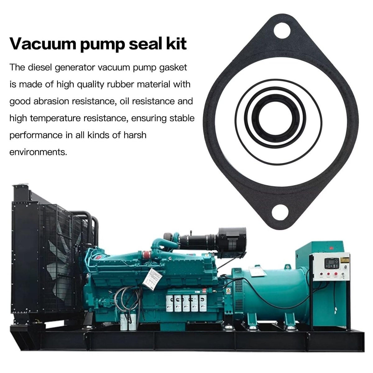 Vacuum Pump Power Steering Seal Kit For 2018 Dodge Grand Caravan Blacktop Mini Passenger Van 4-door