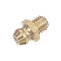 Brass Straight Grease Fitting M6 X 1mm Thread Hydraulic Accessories 40pcs 