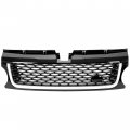 Hecasa Front Grille Grill Assembly Compatible With 2010-2013 Land Rover Range Sport L320 Black And Silver On U Around