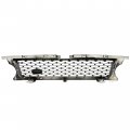 Hecasa Front Grille Grill Assembly Compatible With 2010-2013 Land Rover Range Sport L320 Black And Silver On U Around