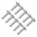 Uxcell Carriage Bolts Neck Bolt Round Head Square 304 Stainless Steel M6x30mm 10pcs
