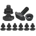 8pcs M6x16mm T Slot Drop-in Bolt Carbon Steel Hammer Head Bolts Shape Stud Sliding Screw With M6 Hexagon Flange Nuts For