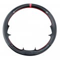 Kivnto Diy Carbon Fiber Steering Wheel Covers For Honda 11th Generation Civic 2022 2023 15 Inches Leather Interior Accessories 
