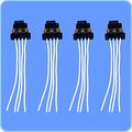 Premium High Performance Black Multi Purpose Pigtail Set 4 Connector H-b031-pigt-4 
