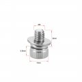 Uxcell M4 X 6mm Stainless Steel Hex Socket Head Cap Screws Bolts Combine With Spring Washer And Plain Washers 10pcs